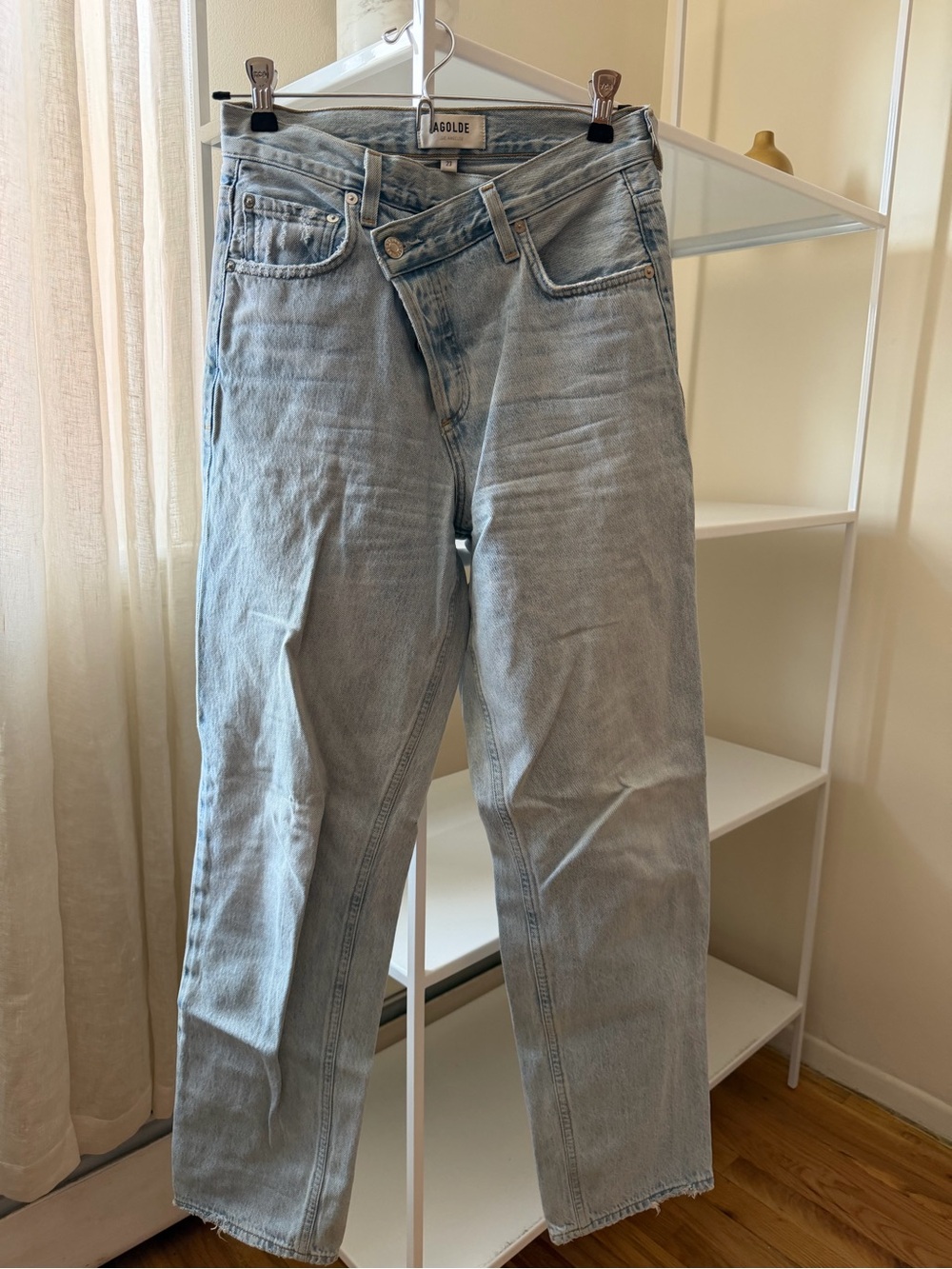 Agolde Boyfriend Jeans in Faded Light Wash
